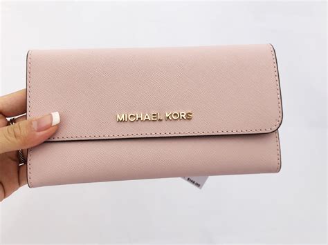 michael kors pink floral wallet|Michael Kors small pink wallet.